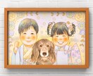 11月末まで！！七五三の記念を似顔絵にします 大切な記念日をふんわりあたたかい似顔絵にしませんか♡ イメージ4