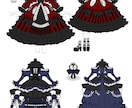 病み可愛いキャラクターを提供します !キャラクター立ち絵や、衣装デザインのみでも受付可能です! イメージ4