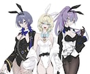 商用◎活動者向けイラスト・立ち絵などを描きます サムネイル、IRIAM、SNS等利用可能。 イメージ1