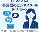 英語・中国語メール・交渉サポートします 外資・ITに強い交渉力×多言語対応 イメージ1
