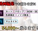 あなたのYouTube動画制作します 動画制作でお困りの方に格安でご対応致します。 イメージ1