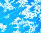 空のイラスト描きます 手描き感のあるリアルな空イラスト イメージ1