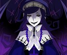 簡単な背景＋バストアップの人物イラストを制作します アニメ塗り風で毒気のある絵が特徴です イメージ6