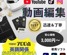 迅速対応、幅広い種類の高品質動画編集承ります スピーディーで高品質な動画を英語にたけた編集者が提供します イメージ1