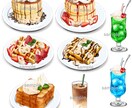 飲食店のメニューデザインとイラスト描きます 食べ物イラストを使用したわかりやすいメニュー作ります！ イメージ3