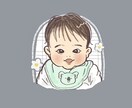 アイコン用に赤ちゃんの似顔絵を描きます デフォルメしすぎない赤ちゃんの似顔絵アイコンを描きます✎* イメージ5