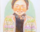 やさしい笑顔のふんわり似顔絵描きます 見るだけで癒される♡色鉛筆とパステルで描くほっこり似顔絵 イメージ7