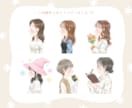 ヘアアレンジが可愛い♪横顔アイコン描きます SNS、ブログ等に使用出来ます✨ イメージ4