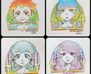 SNS等の人物アイコン描きます 色鉛筆･アクリル絵具を用いて優しいテイストのイラストを制作☆ イメージ7