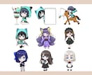 商用込み！ミニキャライラストお描きします ちびキャラアイコン、サムネ、グッズにも!! イメージ3