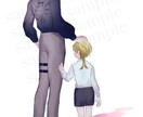 退廃的で美しい世界観のイラストをお届けいたします 物語のワンシーンを視覚化【立ち絵・夢絵】 イメージ5