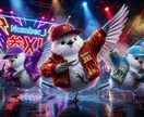 SNSで目を引く！可愛い×クールのギャップ動画ます 最新AIで「踊るキャラ動画」を制作します イメージ3