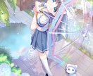 きゅるきゅるな可愛いイラストを描きます きらきらふわふわした絵柄で理想の絵を制作いたします! イメージ3