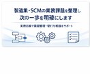 生産計画・SCMの課題整理を実務目線で支援します 構想段階からでも、実務目線で論点整理をお手伝いします。 イメージ1
