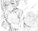 キラキラちゅるんとしたラフ画描きます ラフ画でも絵力がたっぷりです！ イメージ4