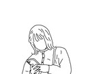人物線画描きます SNSアイコンや推しの線画イラストにぜひ！！ イメージ2