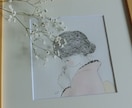 優しい雰囲気の似顔絵を制作します やさしいタッチの手描き水彩似顔絵 イメージ8
