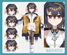 理想のキャラデザ✦立ち絵描きます Live2Dパーツ分け・衣装デザインなども！！ イメージ3