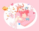 商用利用可！ふんわり可愛いイラスト描きます グッズに！配信に！色々使える可愛いイラストお描きします！ イメージ2