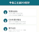 レシート・領収書100枚をCSV化します freee・マネーフォワード・弥生の取込用CSVで納品 イメージ3