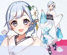 早期納品◎振袖のイラスト描きます お手頃価格で新衣装をお求めの方へ！IRIAMでも使えます イメージ7