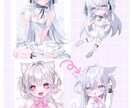 透明感のある女の子の絵を描きます 立ち絵、アイコン、一枚絵、SDイラストなど イメージ2