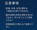 数秘術  自分理解 理想を叶える性格診断します 数秘術とタロットで読み解く、あなただけの“人生の地図”。 イメージ8