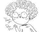 かわいく、少し不気味なイラスト描きます 不気味かわいいイラスト！シンプルでもインパクト大！ イメージ1