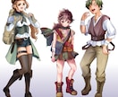 TRPG /配信/ｹﾞｰﾑの可愛い立ち絵制作します キャラデザからお任せOK！幅広い年代にも対応可能！ イメージ2