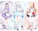 萌系【かわいい美少女】描きます 細かいヒアリングで必ずお望み以上のものを！男性も得意です イメージ8