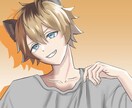 中性的で可愛いイラスト制作いたします うる艶な瞳と透明感ある着彩であなたのキャラクターを彩ります イメージ5
