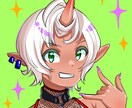 アイコンイラスト描きます 女の子をアニメ調で可愛く描きます。 イメージ1