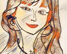大切な方の似顔絵、メッセージカードを描きます ナチュラルな似顔絵メッセージカード イメージ4