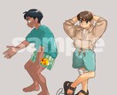 自然な仕草のキャラクター立ち絵を制作します TRPG／配信用サムネイルなどに使用できるイラストを描きます イメージ5