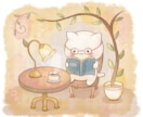 ゆるくてやさしいタッチのイラストを作成します SNS・ブログ・資料等に使える、やさしいイラストを描きます イメージ3