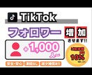 TikTok　フォロワー増やします 【+1000人〜】最安値！最高品質！減少補償あり！ イメージ1