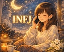 女性INFJが、同じタイプのあなたとお話します INFJ×HSPとしてのリアルな感覚を言葉に変えるお手伝い イメージ1