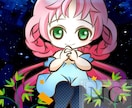 ゆるふわデフォルメ♡女の子イラスト丁寧に描きます ふんわり可愛いデフォルメ女の子をオーダーメイドで制作します！ イメージ5