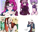 SNSで使えるアイコンイラストや似顔絵など描きます TwitterやLineなどで使えるポップなアイコンです イメージ2