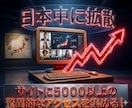 アフィリエイトサイトOK！超激安でアクセス集めます たった3000円で、国内から5000アクセス集めます！ イメージ1