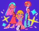 かわいい・ポップなイラストを制作します あなたの『好き』を詰め込んだイラストをお求めの方へ イメージ6