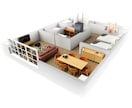 広告効果がUPする住宅間取り図を1日で作成します AIを活用した間取りの3D化で、低価格を実現しました。 イメージ4