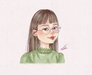 商用◎ 水彩タッチの優しい似顔絵お描きします SNSアイコン／記念日・ウエディングイラスト／名刺 など！ イメージ2