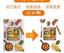 即納品&格安！白抜き、背景透明、写真加工します 切り抜き、色変更、不要物の除去、美容レタッチなど全て対応！ イメージ3