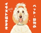 素敵なペット&動物のイラストを描きます ／犬／猫／ペット／お気に入りの動物をお好きな色で彩ります イメージ1