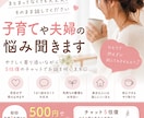 5往復で子育てや夫婦の悩み聞きます まとまってなくても大丈夫、そのまま話してください イメージ1