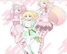 美脚で可愛い立ち絵イラストをかきます イメージにそったキャラクター立ち絵イラストが欲しい方へ イメージ3