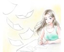 水彩画風の人物カットイラストを制作いたします WEBや印刷物に使用する挿絵や似顔絵など イメージ5