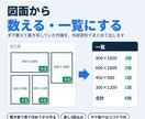 Jw_cadの外部変形で図面から数えて一覧にします 手で数えて書き写す作業を、外部変形で短くします イメージ1