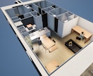 マンション住戸プランを3Dパース付きで提案します ～お施主様説明用に2次元図面とともにパースも作成します。～ イメージ5